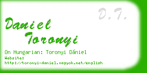 daniel toronyi business card